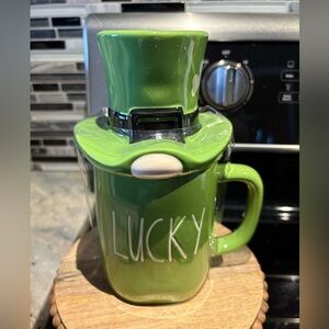 Rae Dunn LUCKY Figural Mug
